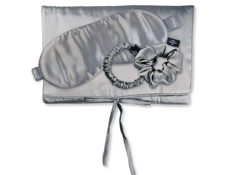 Ailoria Travel Set Seide Tasche Schlafmaske Scrunchies Shadow
