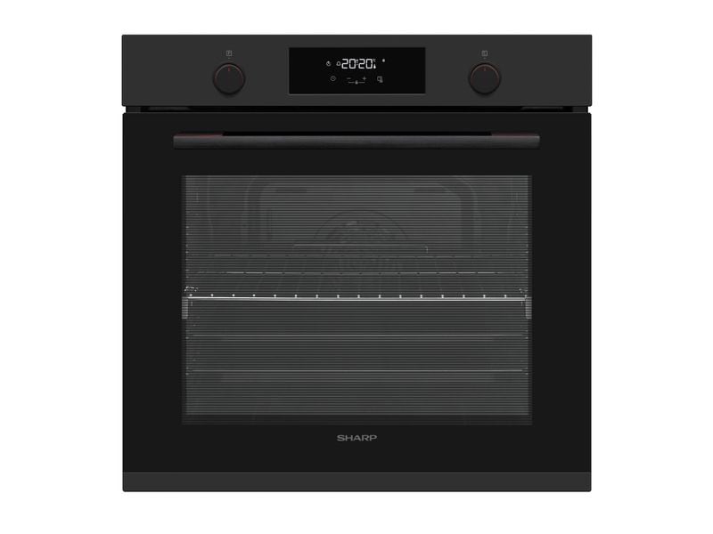 Sharp Einbaubackofen K-71P28BNH-EU Schwarz A