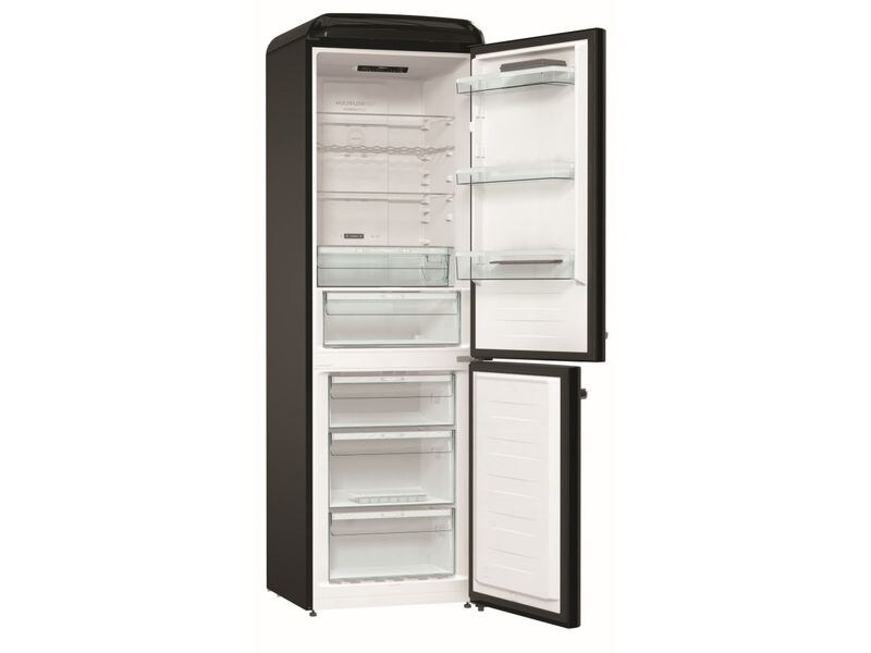 Gorenje Kühl-Gefrierkombination ONRK 619 DBK-CH Schwarz, Rechts