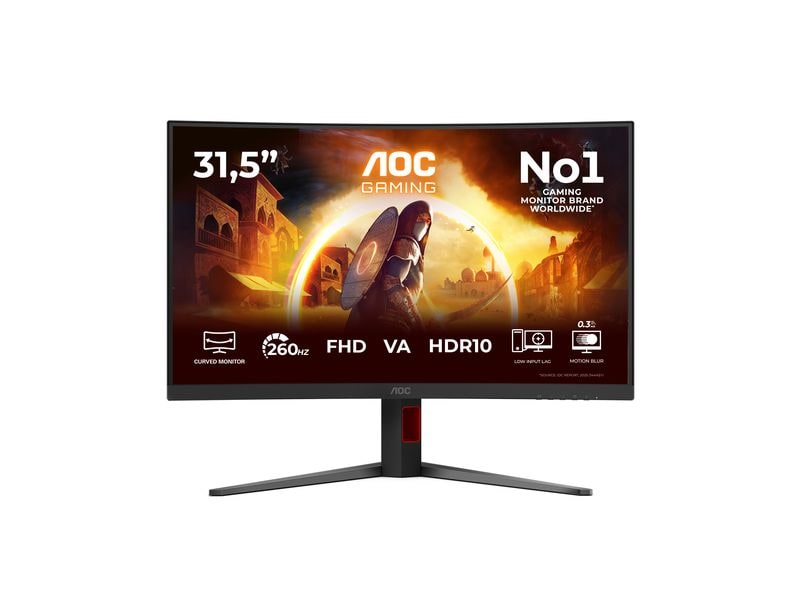 AOC Monitor G4 C32G4Z Curved, 31.5 Zoll, Full HD, 260 Hz
