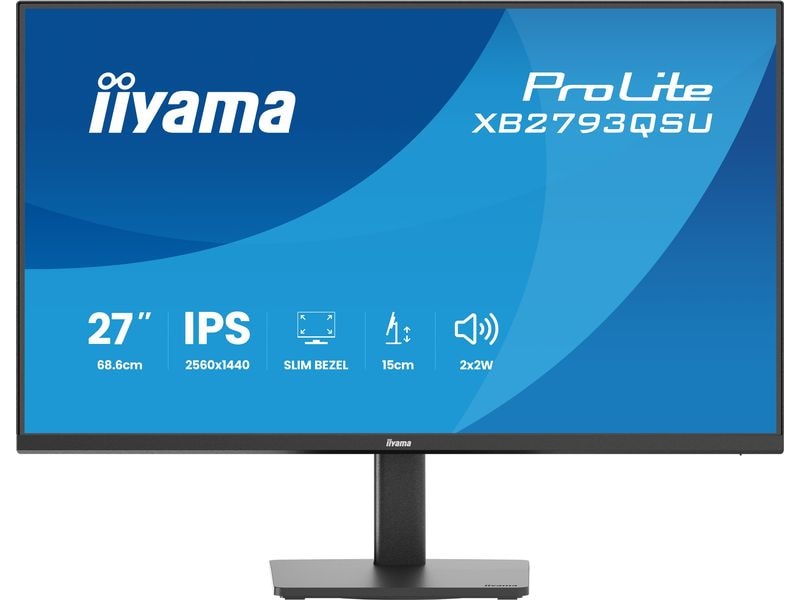 iiyama Monitor ProLite XB2793QSU-B1 27 ", 2560 x 1440 (WQHD)