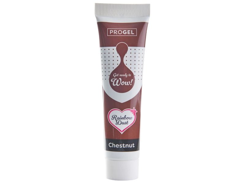 Rainbow Dust ProGel Lebensmittelfarbe Kastanie 25 g