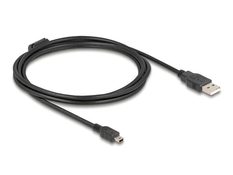 Delock 2m, USB 2.0-A/USB 2.0 Mini-B USB-A - Mini-USB B 2 m