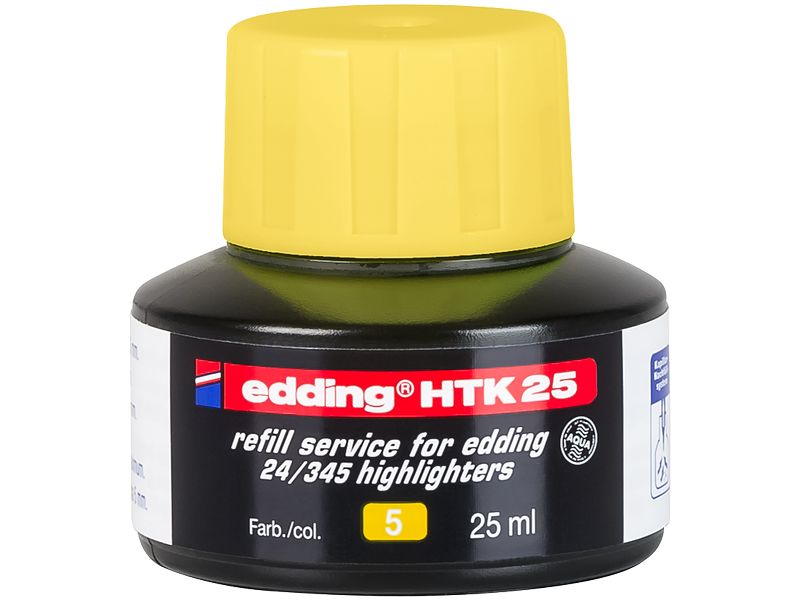 edding Nachfülltinte HTK25 25 ml, Gelb