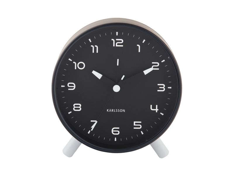KARLSSON Klassischer Wecker Orgullo Black