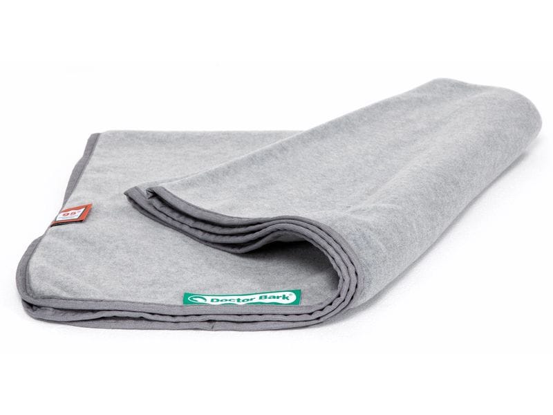 [1808609] Doctor Bark Hunde-Decke Fleece L Hellgrau,120 x 90 cm (90 cm)