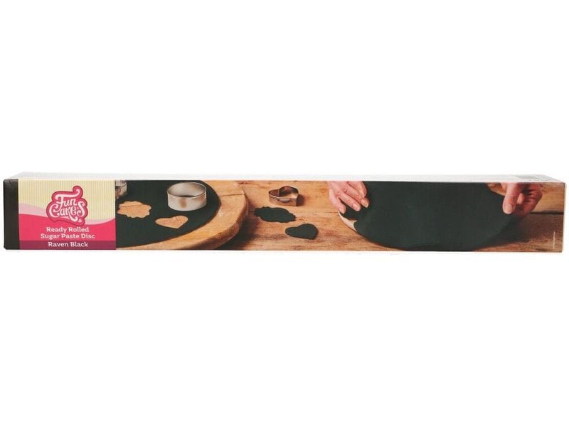Funcakes Ausgerollte Fondant Decke Schwarz, 430g