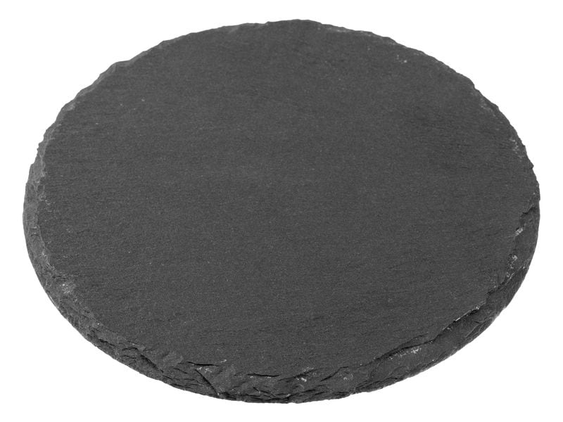 COCON Kerzenuntersetzer Ø 20 cm, Schiefer, Schwarz (20 cm, Eckig)