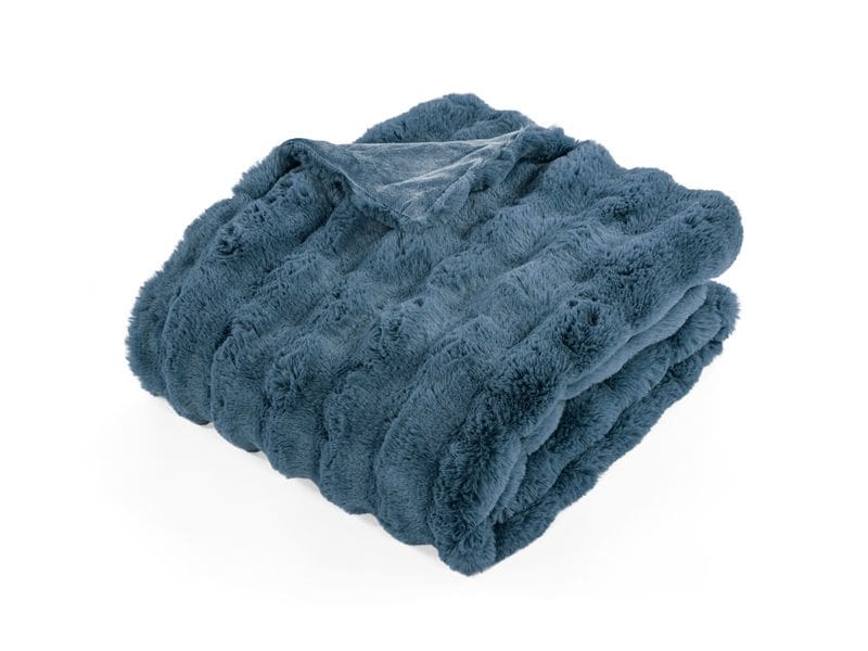 [1943247] Tiseco Decke Bubble Rabbit Stripe 130 x 180 cm, Blau (Blau)