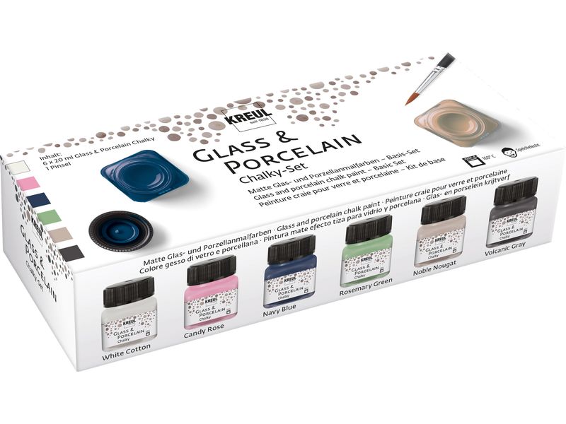 Kreul Glass & Porcelain Chalky Set 6 x 20 ml
