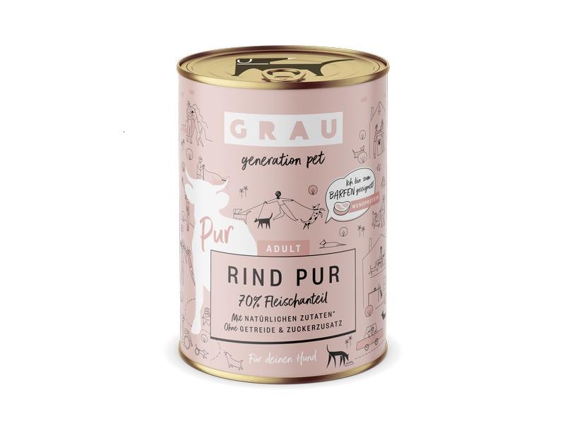 Grau Nassfutter Rind Pur 400 g
