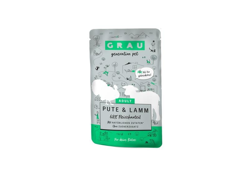 Grau Nassfutter Pute und Lamm 125 g