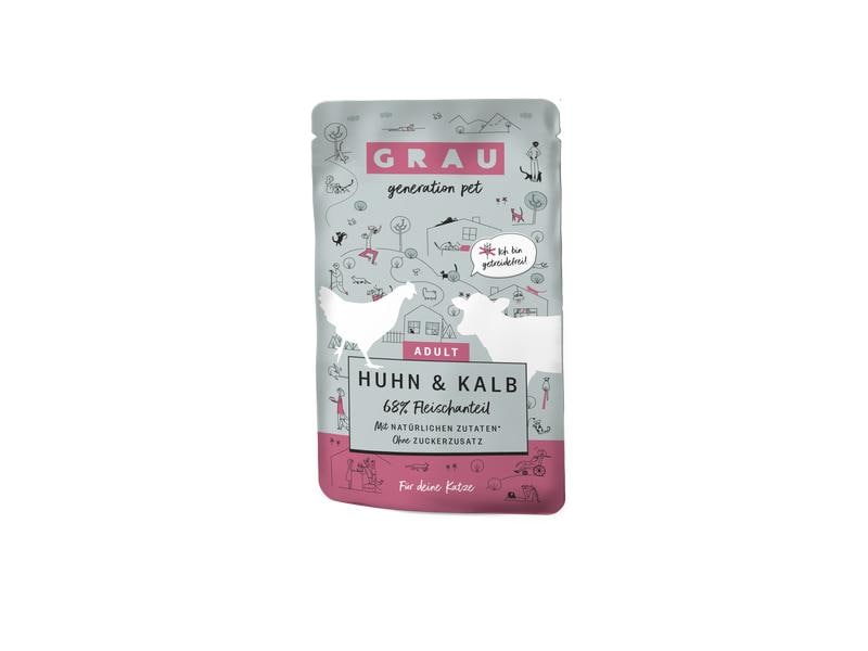 Grau Nassfutter Huhn und Kalb 125 g