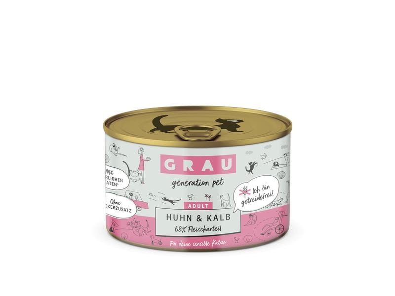 Grau Nassfutter Huhn und Kalb 200 g