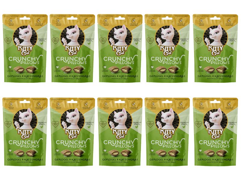 KITTY Cat KittyCat Crunchy Pillows Geflü./Katzengr. 10 x 60 g