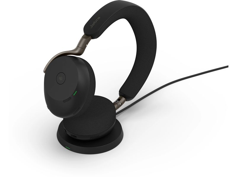 Jabra Headset Evolve3 75 MS WLC Bluetooth, USB-A, Schwarz