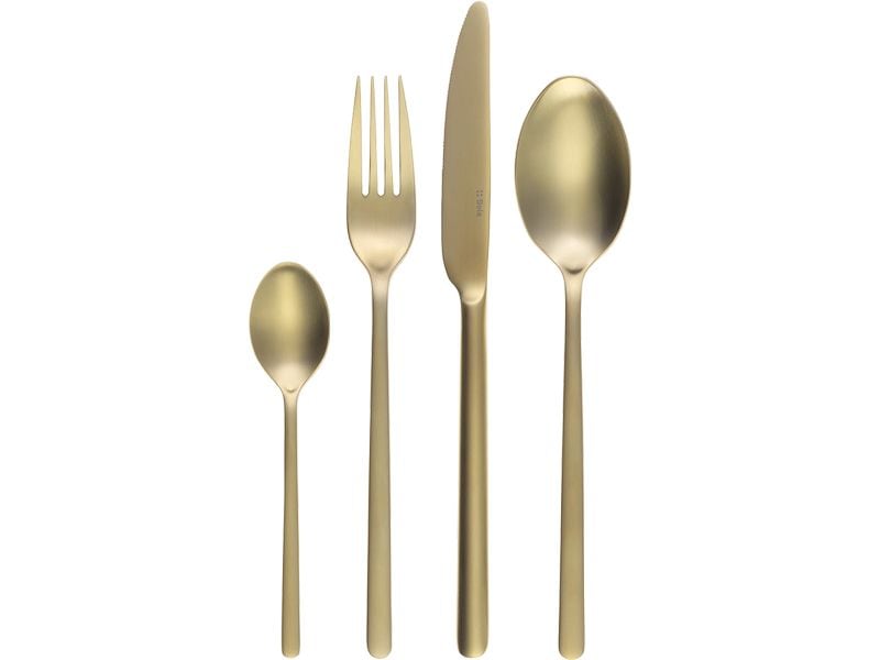 [2016180] Sola Besteck-Set Samara PVD, Champagne matt, 16-tlg. (Schwarz)