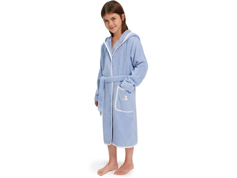Möve Kinderbademantel Soft Hug Grösse 128, Aqua