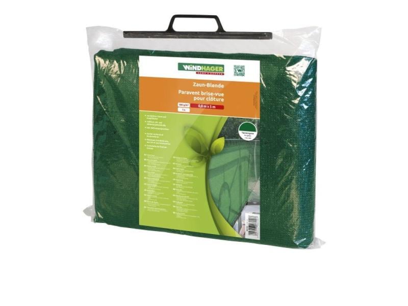 Windhager Sichtschutz Zaunblende 1,2x5m, Grün, SB-Tasche