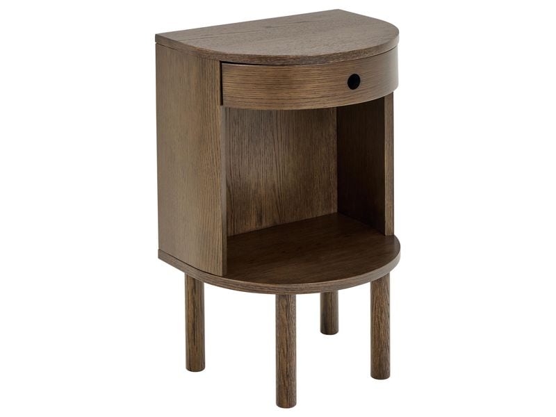 [2034004] AC Design Nachttisch Paron Dunkelbraun, 40 x 31.5 x 60 cm (Dunkelbraun)