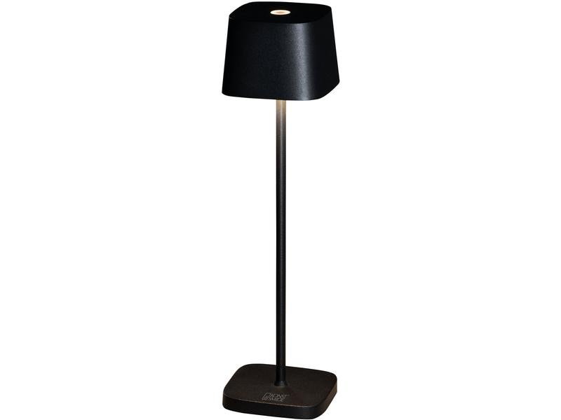 Konstsmide Akku-Tischleuchte Capri Mini USB, 2200-3000K, 2.2 W, Schwarz
