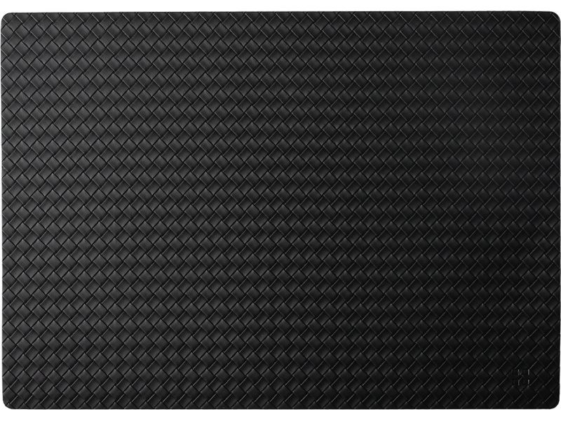 Lunasol Tischset Elements Ambiente Braid PVC, Schwarz 45 x 32 cm