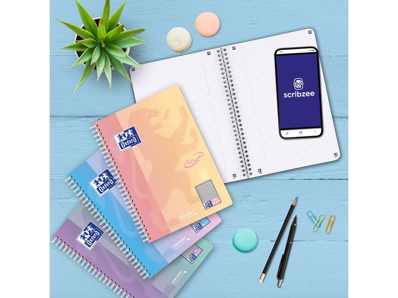 Oxford Notizheft Touch assortiert B5, Kariert