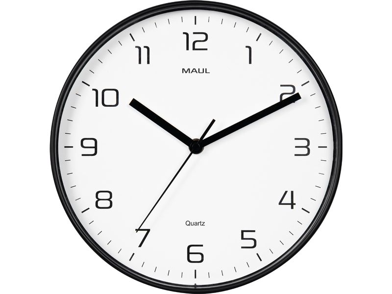 [2038879] Maul Wanduhr Drip Ø 25 cm, Schwarz (25 cm)