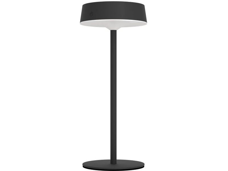 EGLO Leuchten Akku-Tischleuchte Simeri SOLAR-LED – Touch Schwarz