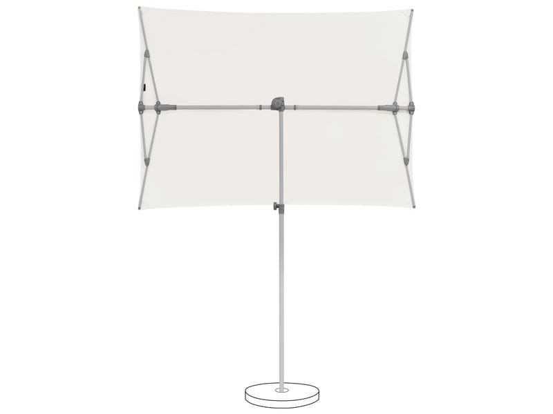 Suncomfort by Glatz Sonnenschirm Flex Roof 195 x 140 cm, Light Taupe