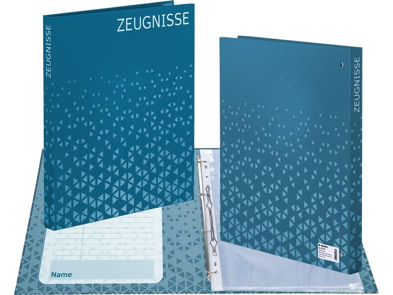 [2054848] HERMA Ringbuch Zeugnis A4 Blau 1 Stück (Dunkelblau)