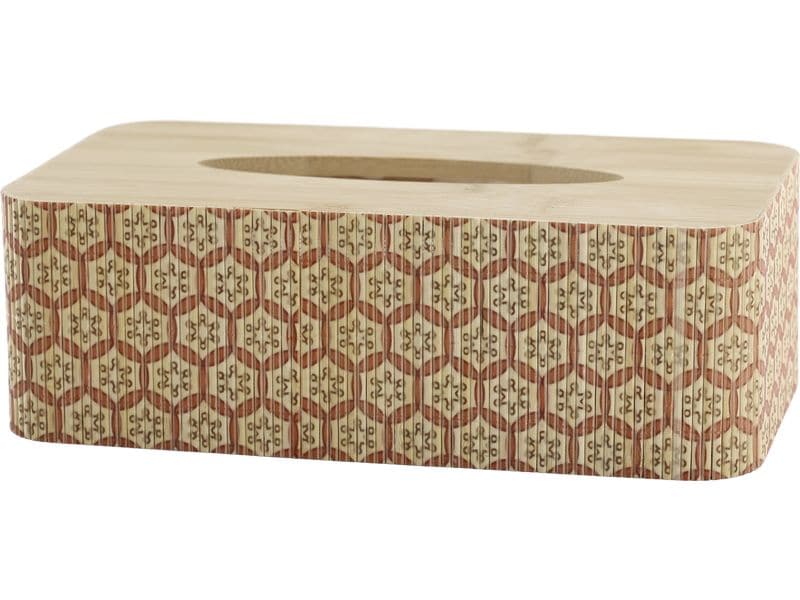 Chic Antique Kosmetiktuchbox Amilly Braun/Rosa, 25 x 13 x 8 cm