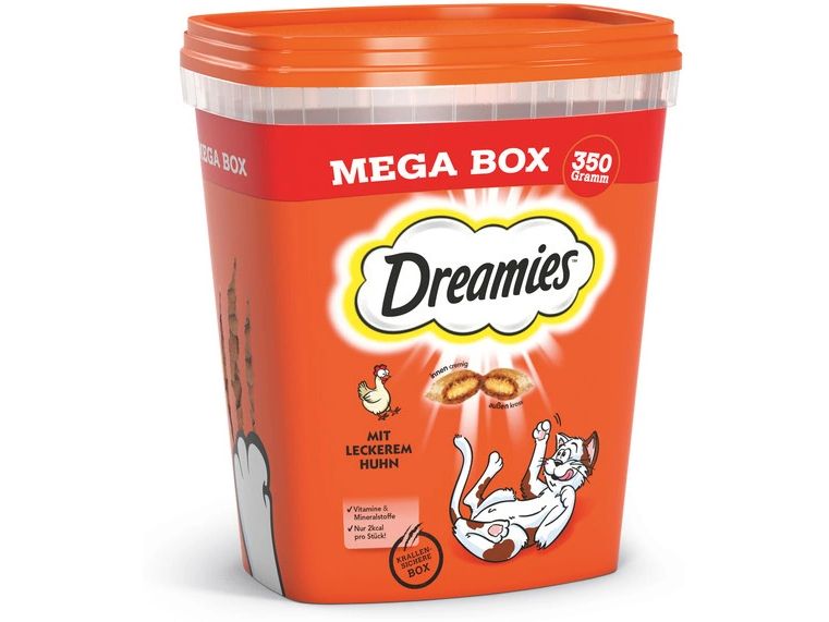 Dreamies Katzen-Snack Box Huhn 350 g