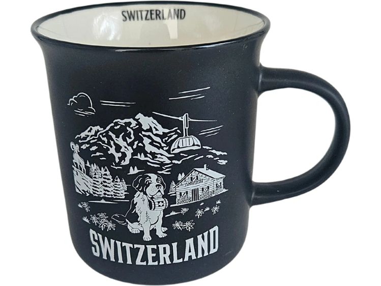 creanorm Tasse Switzerland 330 ml, 1Stk., Schwarz
