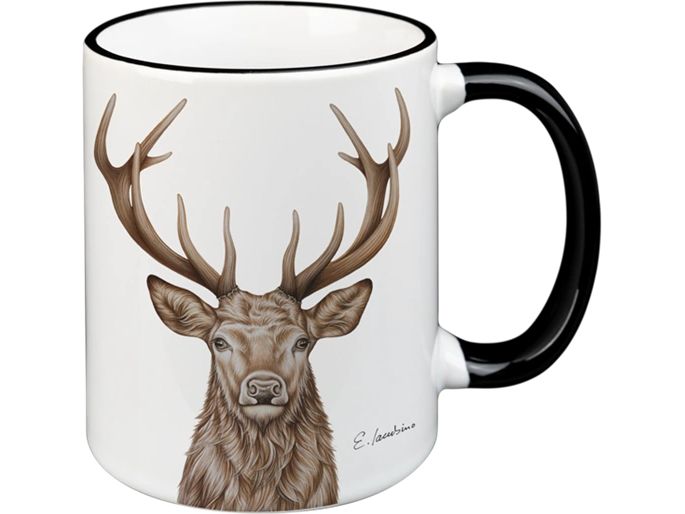 creanorm Tasse Hirsch 330 ml, 1 Stück/1, Schwarz