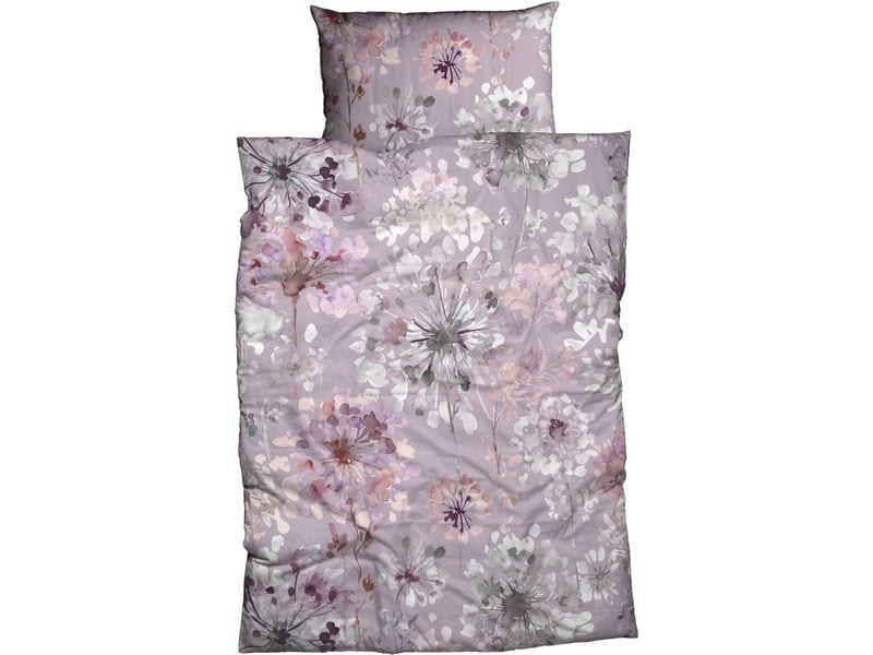 Nobilium Duvetbezug Nelia 160 x 210 cm, Beere/Blume