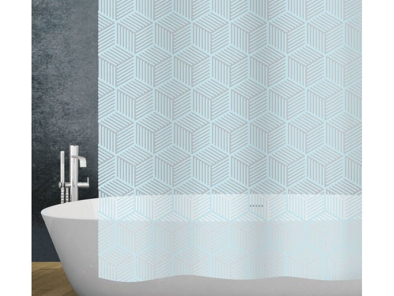 diaqua® Duschvorhang Cubic 180 x 200 cm, Hellblau