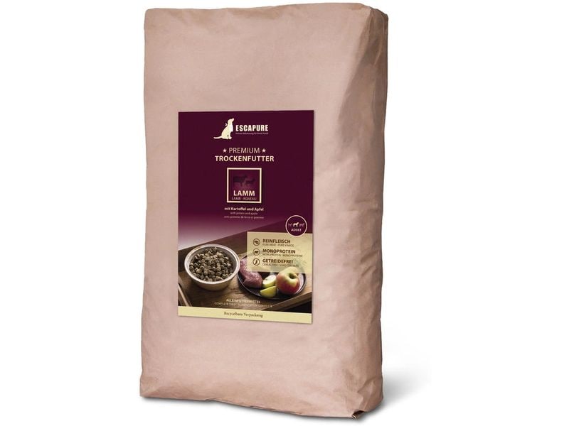 Escapure Trockenfutter Lamm Premium 12 kg