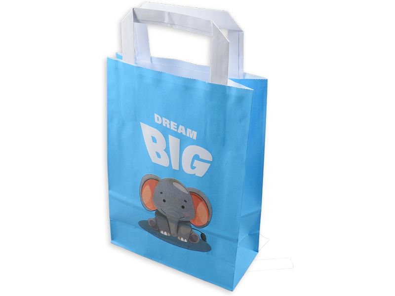 ELCO Geschenktüte Color Animal Elefant 18 x 8 x 26 cm, 50 Stück