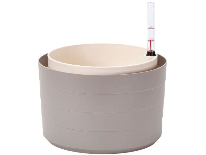 [2058340] Plastia Bewässerungstopf Berberis 30 cm ohne Vorhang Taupe (6 l)