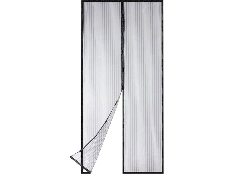 EASYmaxx Moskitonetz 100 x 210 cm Magic Klick, Schwarz
