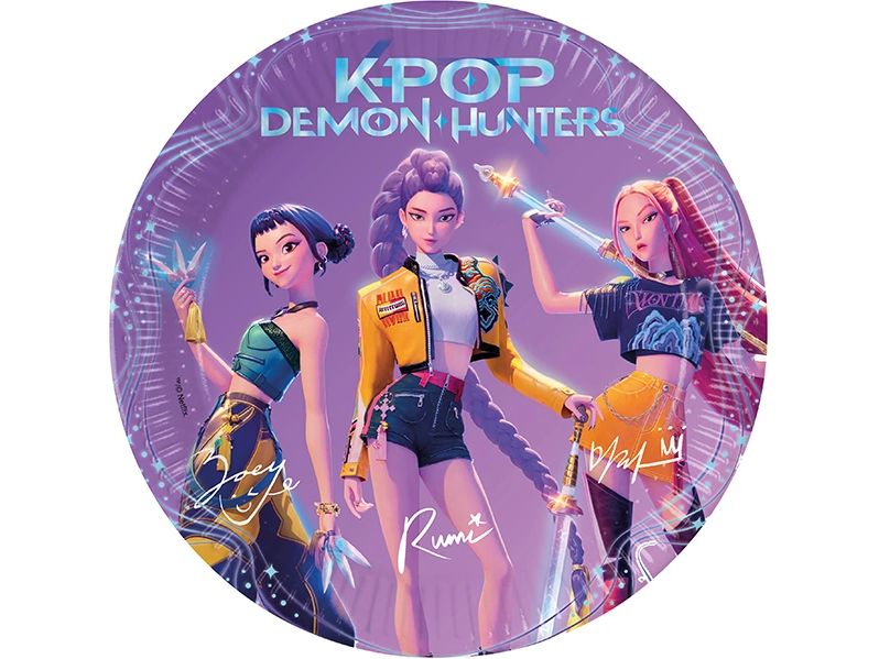 We fiesta Party Einwegteller K-Pop Demon 20 cm, 8 Stück
