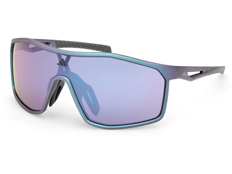 adidas Kalidro SP0117 Sport-Sonnenbrille, Dunkelgrün Violett