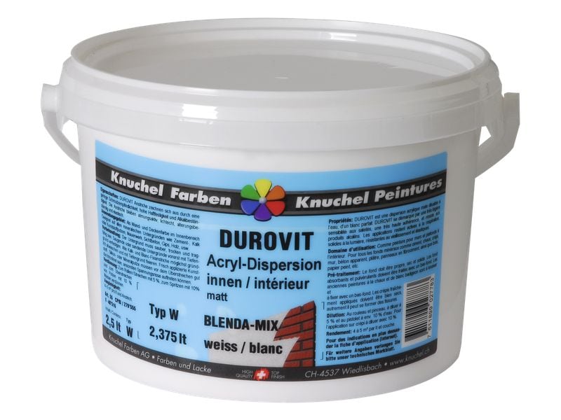 [1674411] Knuchel Innendispersion Durovit-Mix 2.5 l Weiss (2.5 l)