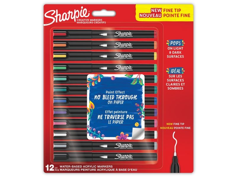 Sharpie Filzstift Acryl Fine Tip 12er-Set