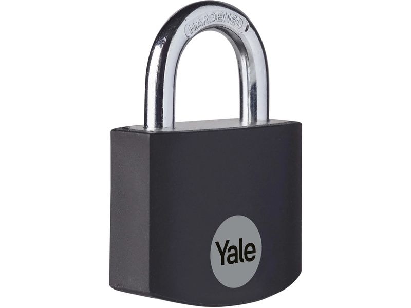Yale Vorhängeschloss YE3B 25/12 Schwarz Aluminium/Stahl