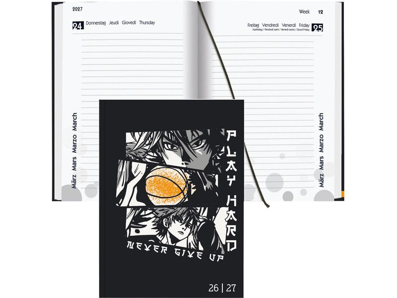 Biella Schulagenda mydiary 2026/27 Anime, 12 x 16.5 cm