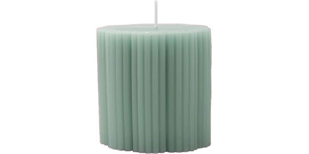 Villeroy & Boch Fleur Stumpenkerzen 1 Stück, 7.5 cm, Grün