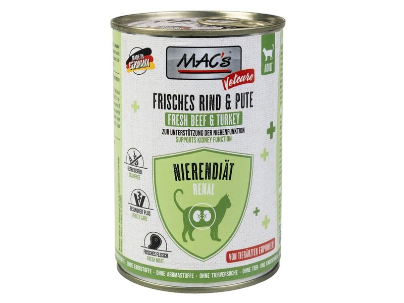 [2092542] MAC's Vetcare Nierendiät Rind und Pute 0.4 kg (0.4 kg)