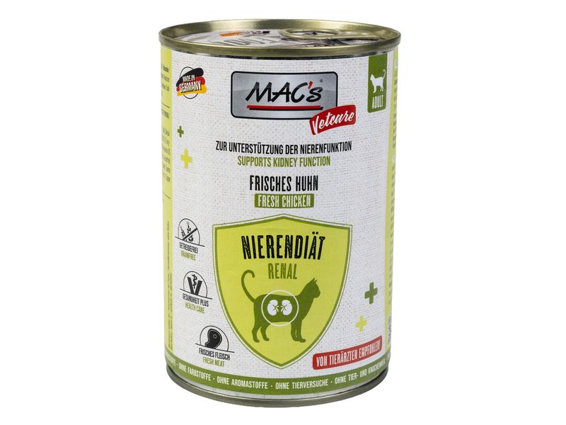 [2092540] MAC's Vetcare Nassfutter Nierendiät Huhn 0.4 kg (0.4 kg)